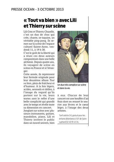 Presse Ocean, 1 avril 2013
